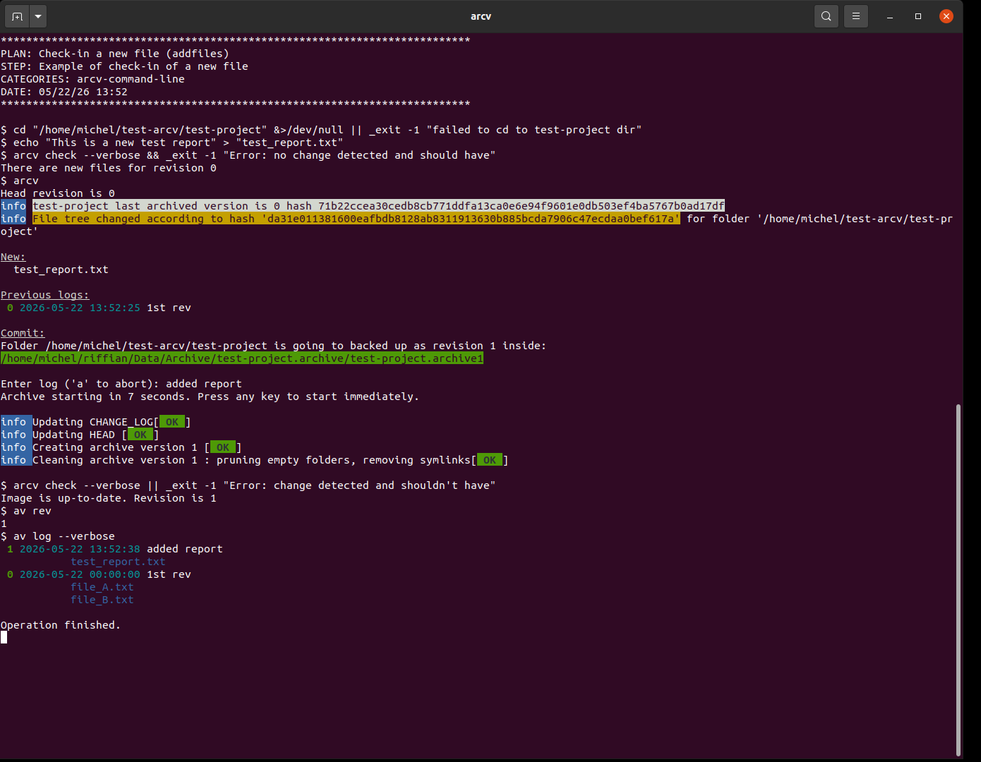 arcv sshot addfiles 1
